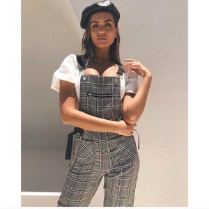IAMGIA COBAIN PLAID OVERALLS/JUMPSUIT